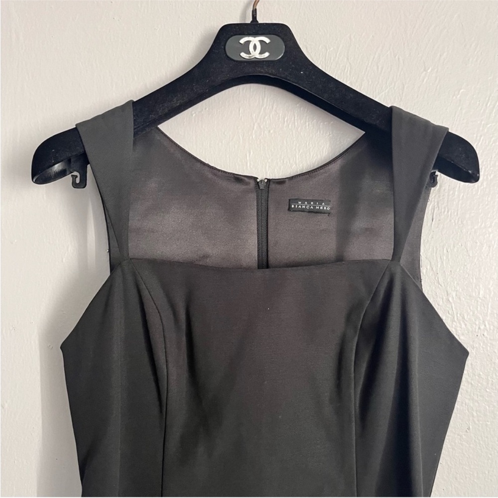 NWOT Maria Bianca Nero TheRealReal Black Cocktail Mini Dress - Picture 3 of 6